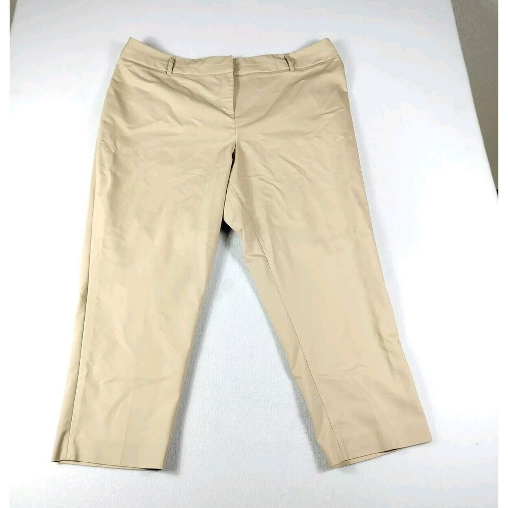 Lane Bryant Dress Pants Women's 24 Beige Corpcore Professional Work Wear Office